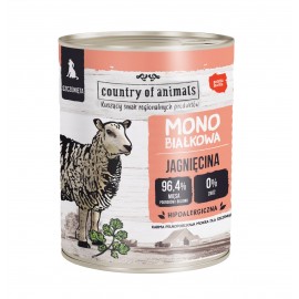 Country Of Animals 單一蛋白羊肉幼犬狗罐頭 400g x 12罐